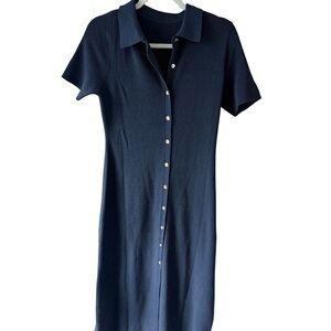 Commense Midnight Blue Midi Dress